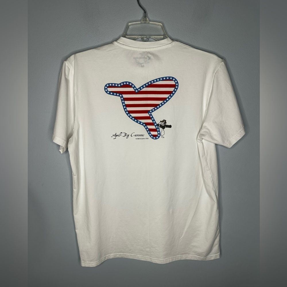 Birddogs April Big American Cannons 1776 Short Sleeve Tee Shirt White Size M